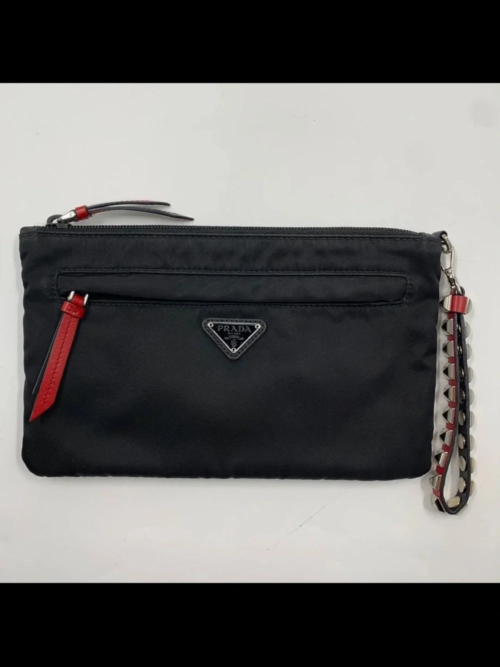 Prada nylon clutch